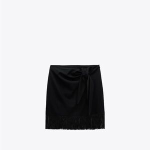 Zara Fringed Mini Skirt